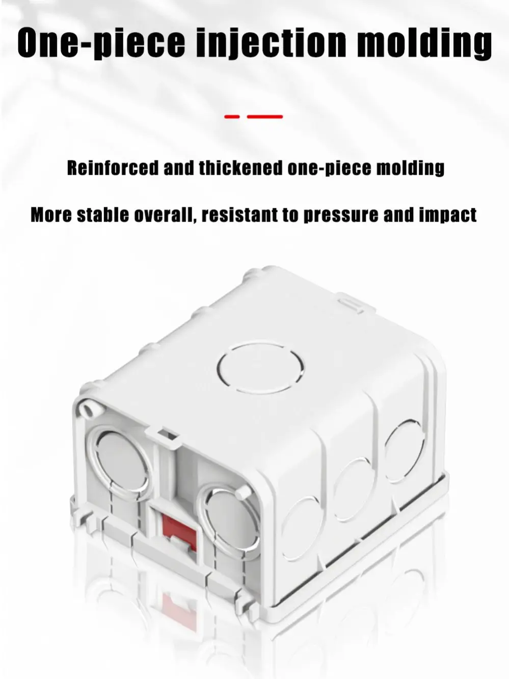 Type 86 concealed bottom box, switch and socket concealed box, PVC fireproof and