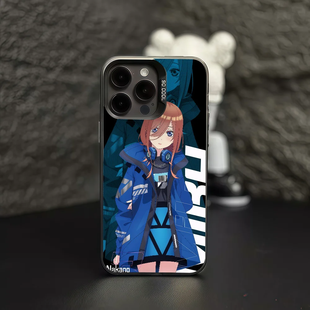 Vibrant Anime Miku Nakano Protective Phone Case - IMD Color Cover