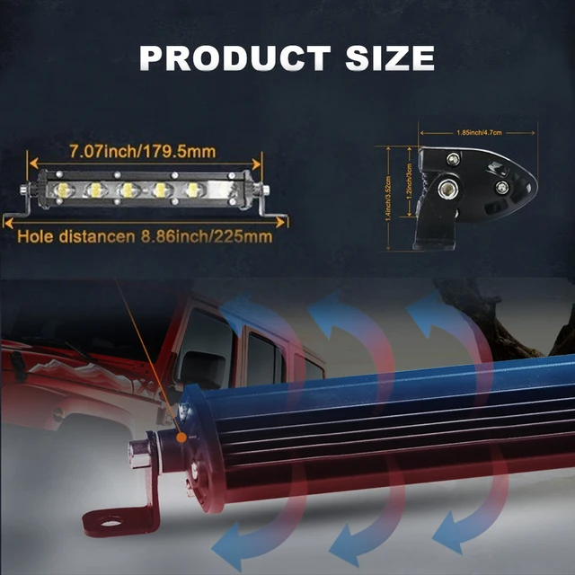 أضواء LED  الطرق الوعرة  الضباب ضوء الملحقات 4x4