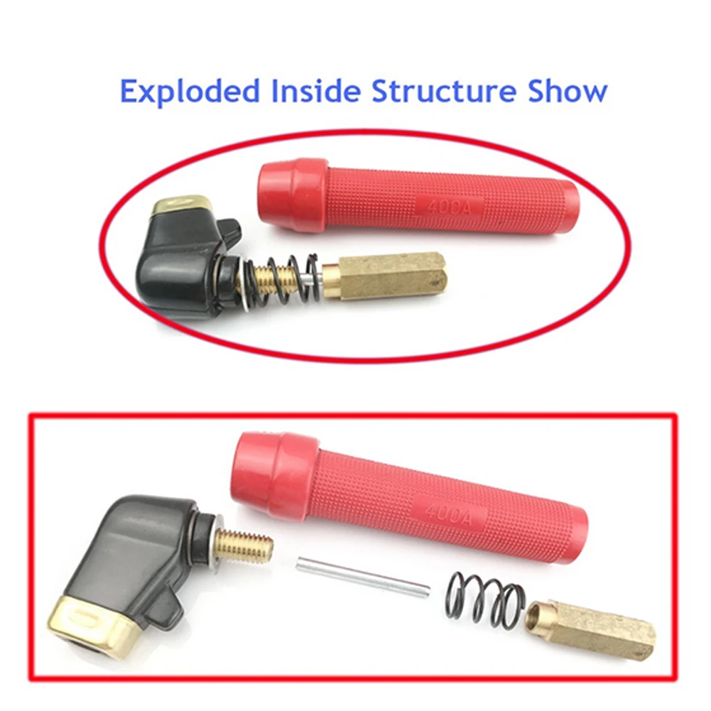 Durable Electrode Holder Twisted Welding 300-400A ARC MMA Accessories Red Replacement Welding Machine Tongs