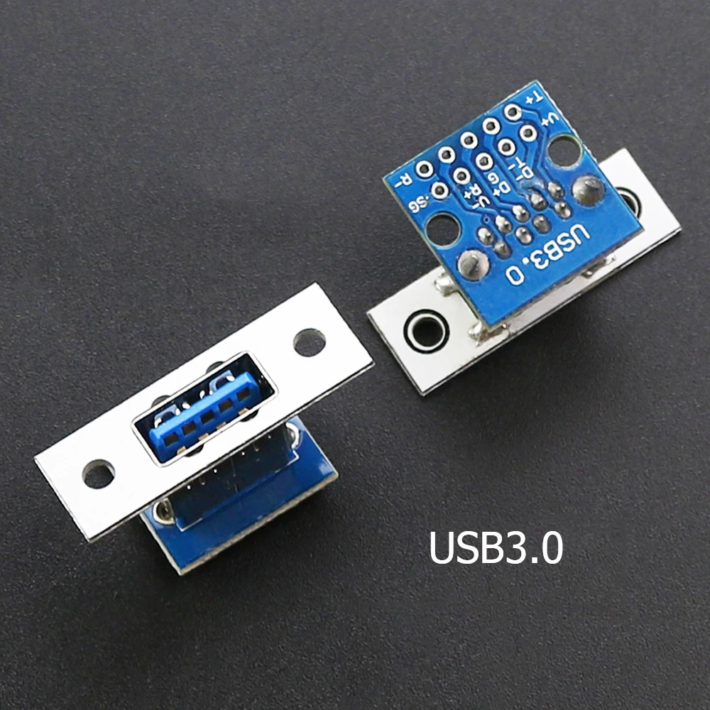 1Pcs USB 3,0 Männlich Weiblich Horizontal Mit Schraube Befestigungs Loch USB mit Pin Test Board Stecker – Detail 4