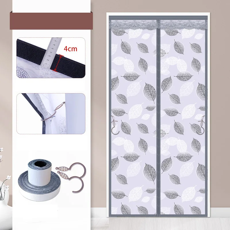 EVA Air Conditioning Partition Curtain without Punching, Self Adhesive, Magnetic Suction, Mosquito Proof Door Curtain, Home, 1Pc