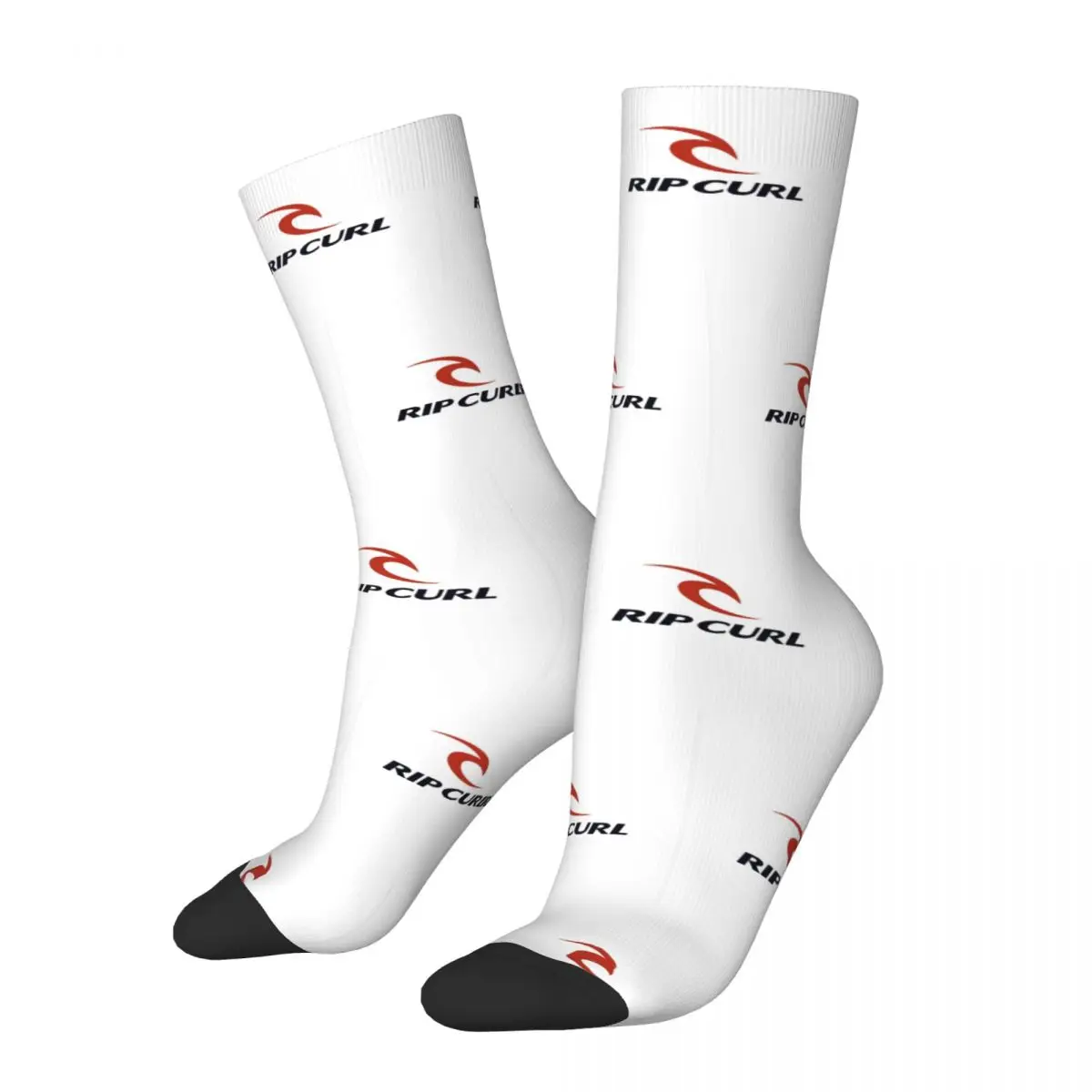 

Rip Curl Logo Socks Harajuku Sweat Absorbing Stockings All Season Long Socks Accessories for Man's Woman's Birthday Present