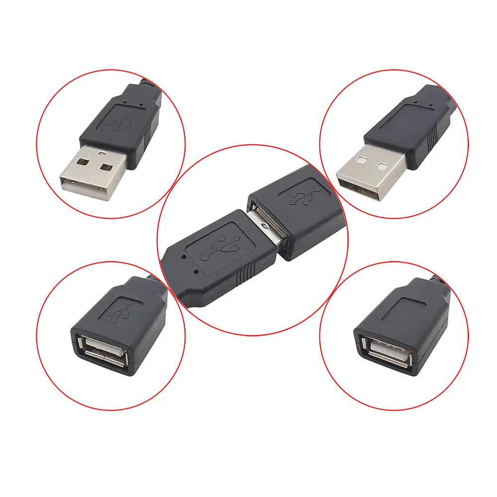0.3m/1m/2m 5V USB Power Supply Cable 2/4 Pin USB 2.0 Type A Male Plug/Female Jack Wire Charger Charging Cord Extension Connector Wire Connectors
