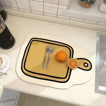 Tappetino scolapiatti da appoggio da cucina Tovagliette isolate Tappetino assorbente per piatti per lavastoviglie Tavolo da tè Tappetini antiscivolo 1