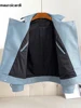 Mauroicardi Spring Autumn Short Blue Black Pu Leather Motorcycle Biker Jacket Men Long Sleeve Zipper Plus Size Outerwear 4xl 5xl 3