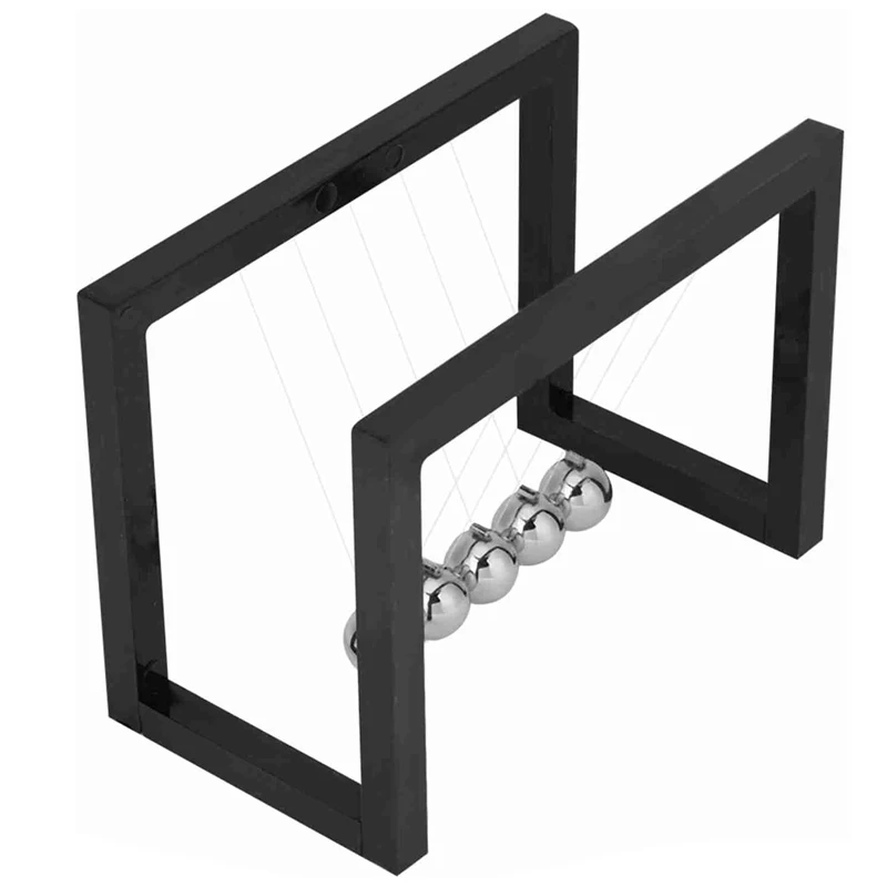 Newtons Cradle Balance Pendulum 5 Balls Perpetual Motion Art Decompressive Science Psychology Home Offic Decor Desk Toys