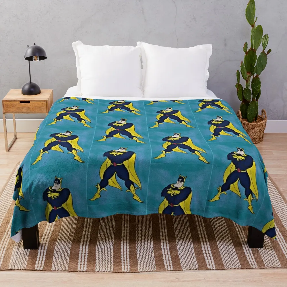 

bananaman spraypainting Throw Blanket Sofa Quilt Fluffy Blankets Large Comforter Blanket Sofa Throw Blanket