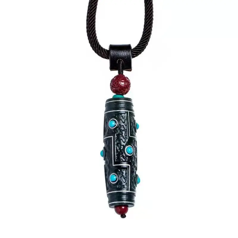 Retro Men's Gawu Box Necklace Can Hold Things Necklace Long Sweater Chain Party Jewelry Accessories Gift