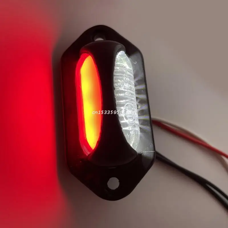 8LED Truck Trailer Front Rear Side Marker Light Indicator Lamp Sealed Waterproof CF 3