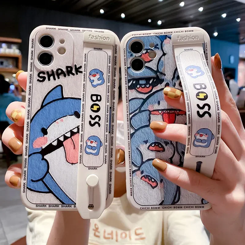 SoCouple Cartoon Design Wrist Strap Phone Case with Holder - Stylish and Functional Cover