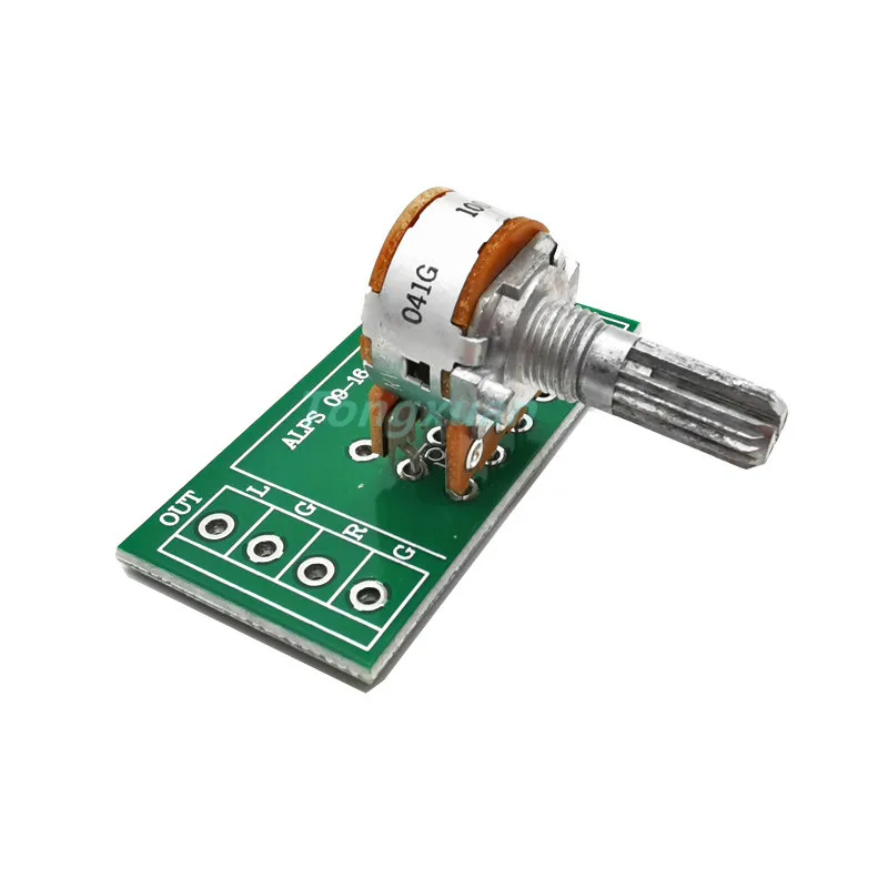 1pc ALPS RK163 50K 100K Audio Amplifier Amp Volume Dual-unit Rotary HIFI Potentiometer 50KAx2 100KAx2 6Pins 25MM Plum Shaft rubber switch cap Wall Switches