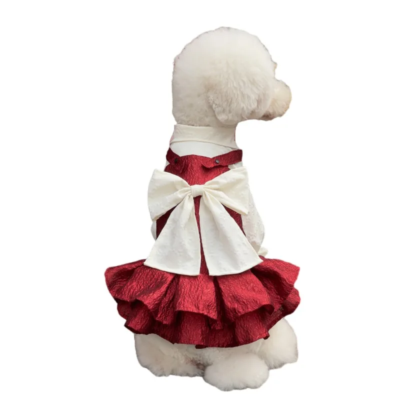 자이언트 푸들 개 옷 웨딩 드레스 보더 콜리 Samoyed 허스키 올드 영어 양치..