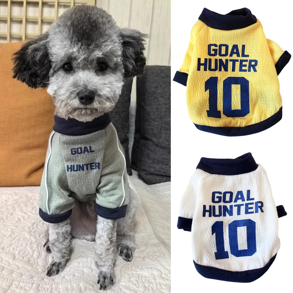 Newest Puppy Dog Jersey Vest Autumn Spring Pet Clothes for Small Dogs  Poodle Schnauzer Shirts mascotas Clothing ropa para perros - AliExpress, image size:1000x1000