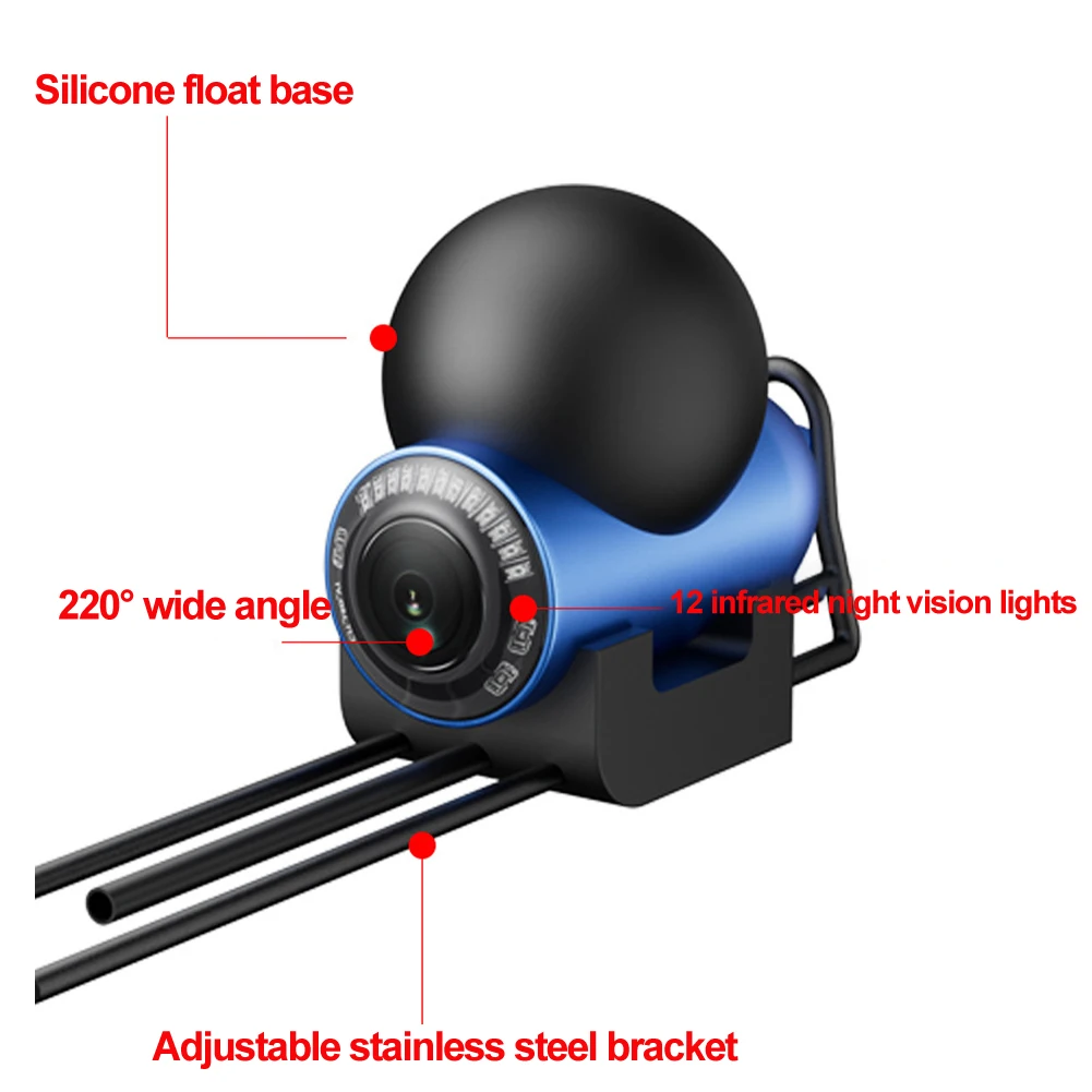 4.3inch HD Screen Fish Finder 0.6m-500m 220&deg; Wide Angle for Boat Sea Fishing Underwater