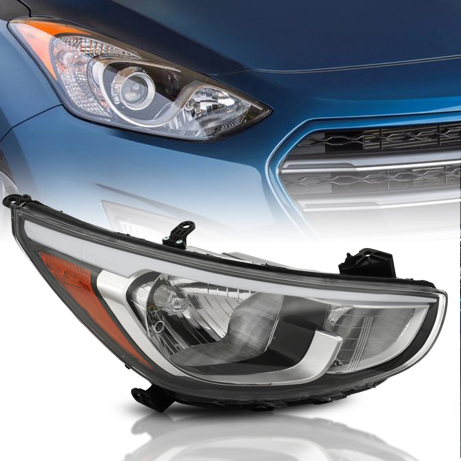 HalogenHeadlightAssemblyFor201520162017HyundaiAccentPassenger