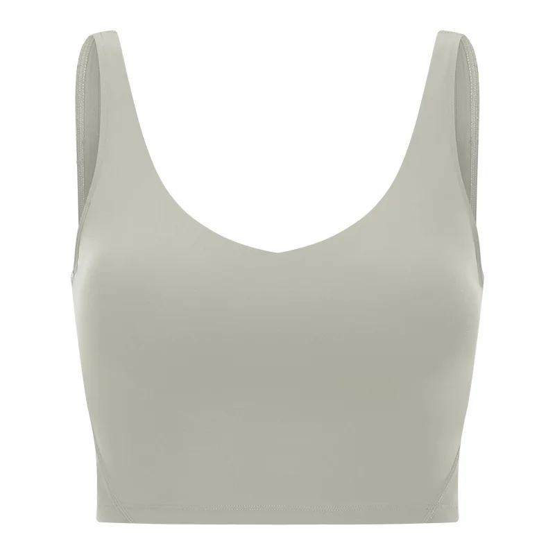 Solid Color Women Sports Bras Gathered Without Steel Ring Running Vest Fitness Front Zipper Sexy Shockproof Underwear
