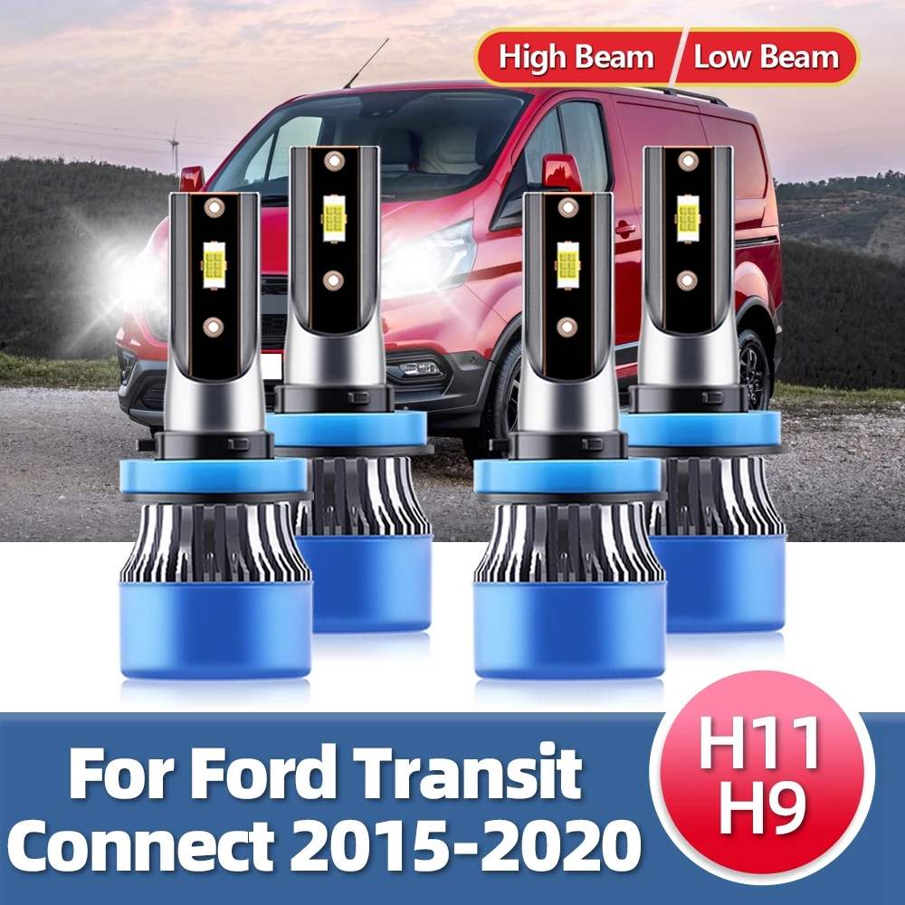 

LSlight CSP светодиодный лампы для автомобильных фар Ford светильник Auto 12V Заменить для Transit Connect 2015 2016 2017 2018 2019