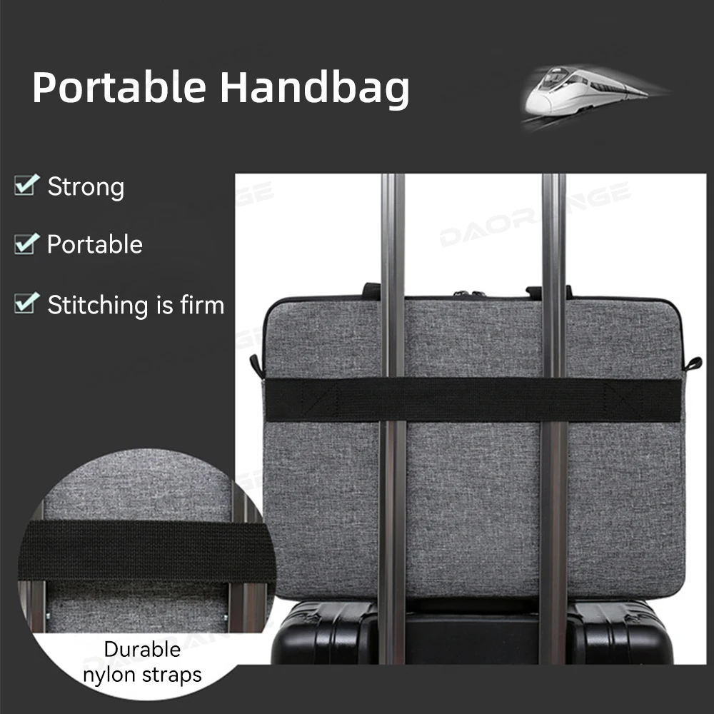 Bolsa para Laptop para Macbook Pro Case para Xiaomi Dell hp Lenovo 13.3 14 15 15.6 Portátil Mensageiro - Imagem 3