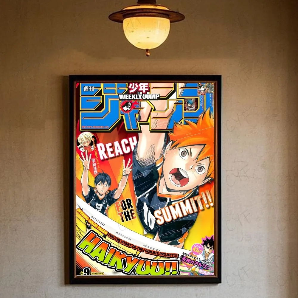 Japan Anime Haikyuu Poster HD art sticky wall waterproof home living room bedroom bar aesthetic decoration