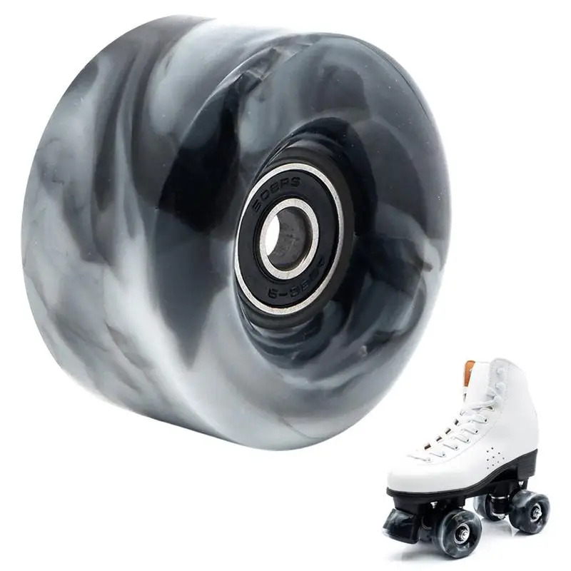 Skateboard Wheels PU Skate Wheels With Bearings PU Wheel Installed For Quad Skates And Skateboard Indoor/Outdoor Use