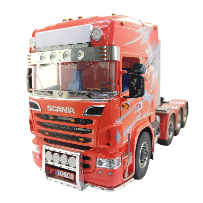 Front Bumper Light with LED Lamp for TAMIYA 1/14 Scania 620 56323 730 RC Tractor Trailer Truck Upgrade Parts 6