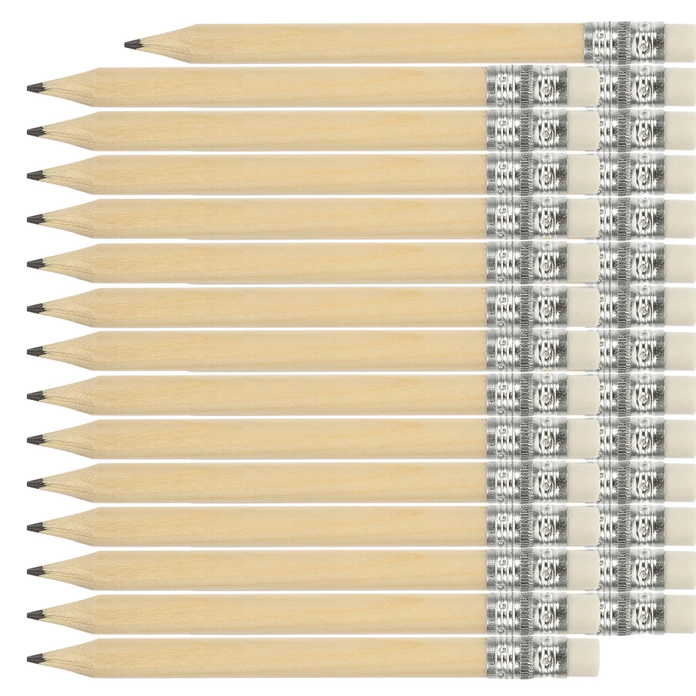 

60 Pcs Pencils Mini Short Erasable for Kids Writing Take Bath Shorts Toddler Baby