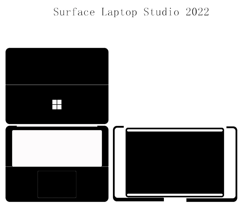 Sticker Skin Per Surface Laptop Studio 2022/ Studio 2 2023 14.4 "Laptop Protezione In Vinile In Fibra Di Carbonio