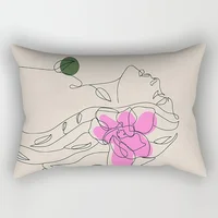 Soft Waist Pillowcase Morandi Geometric Artistic Pattern Household Bedroom Bed Pillowcase Nordic-style Decorative Pillowcase 2
