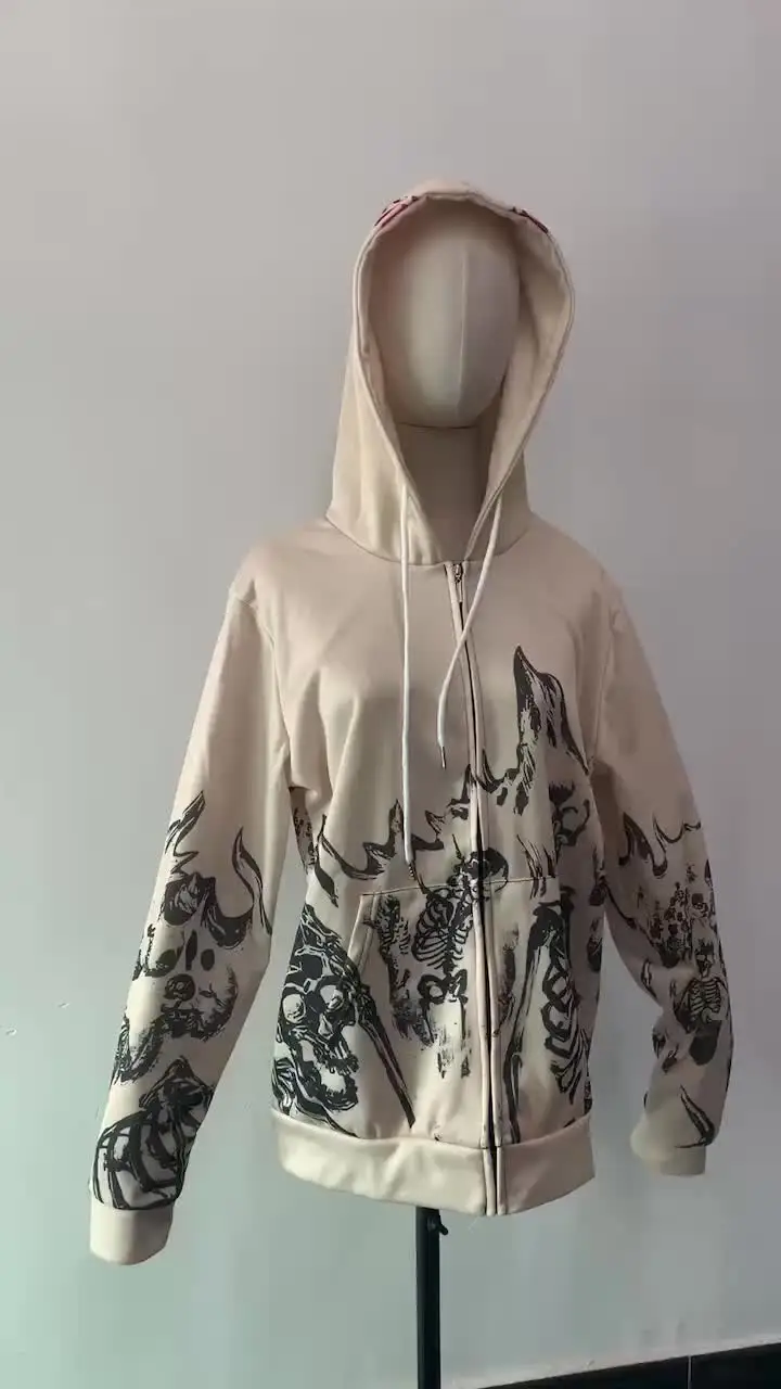 Hip hop cross border masculino vestuário de rua retro crânio
