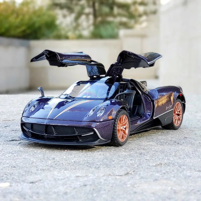 High Simulation 1:32 Pagani Huayra Dinastia Alloy Racing Car Model Diecasts Metal Sports Car Sound Light Kids Gift Toy 1 36 ford gt sports car pull back models diecasts metal toy car model high simulation door collection gift for children f3