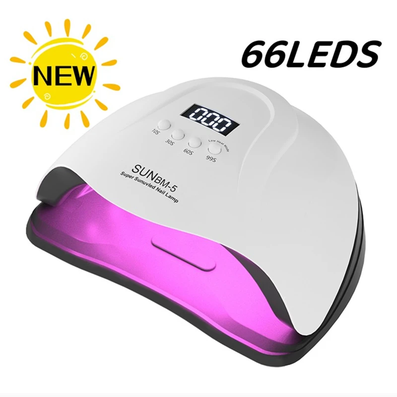대형 LCD 터치 66LED 스마트 네일 건조기가 있는 매니큐어 젤 폴란드어 건조기용 MAX UV 66 LED 네일 램프