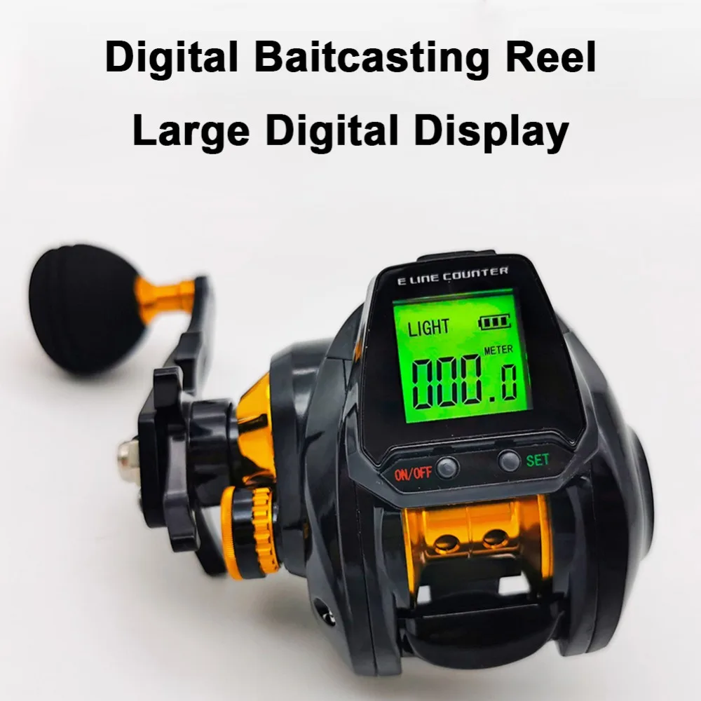 

Line Counter Digital Fishing Baitcasting Reel Hook Reminder 6.3:1 Digital Electric Counting Fishing Reel Counting Large Display