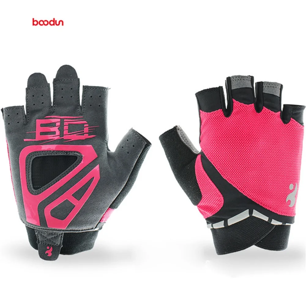 

Boodun New Women 's Half Finger Gloves for MTB Road Bicycle Racing Riding Hiking Gloves Cycling Outdoor Sports wear Gloves