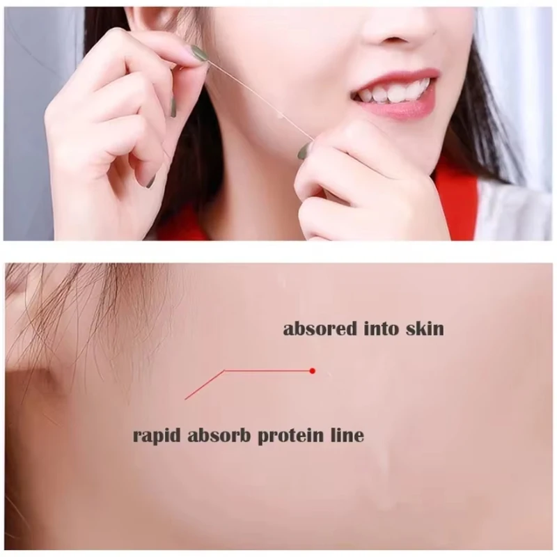 Collagen Protein Thread Instant Wrinkle Remover Serum Set Lifting Firming Soluble Absorbable Face Filler Anti-aging Skin Care 4
