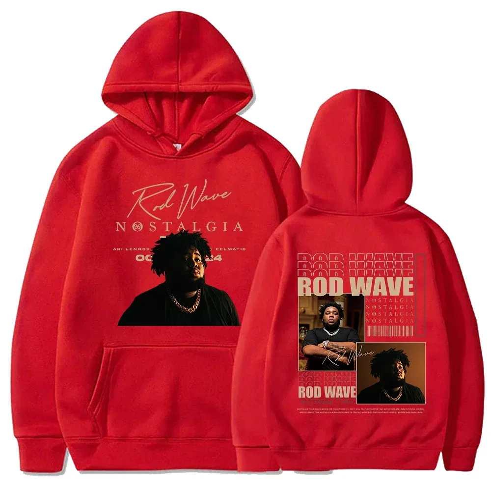 2024 Rod Wave Tour Fashion Casual Nostalgic Hip Hop Music Printed Hoodie Men's and Women's Pullover Fans Luxury Gift Top Hoodie 5