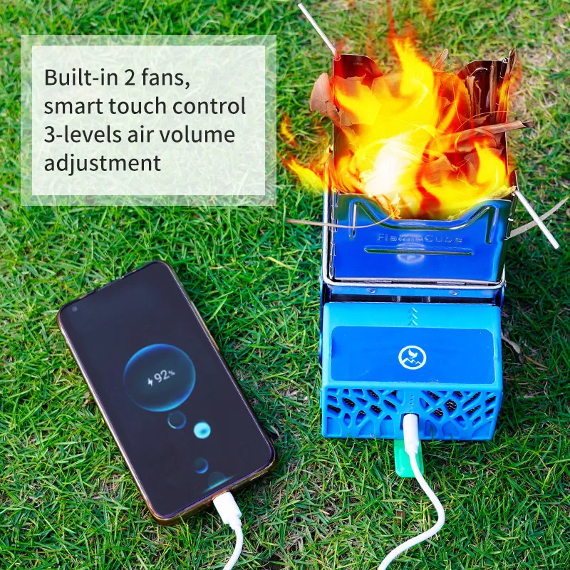 Portable Wood Stove Flame Cube | Portable Camping Stove Battery - Flame  Portable Wood - Aliexpress