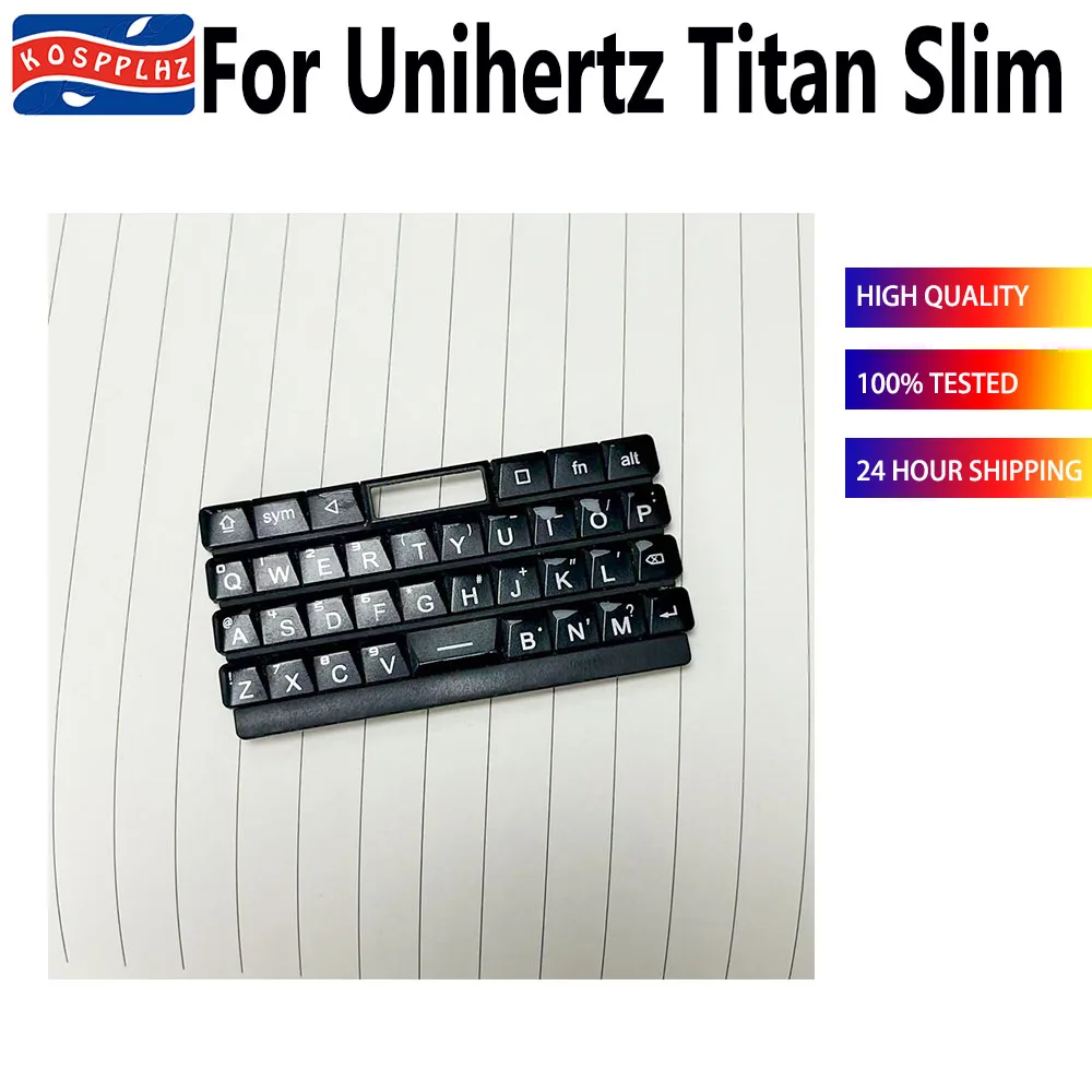 새로운 원본이 아닌 Unihertz Titan Slim 휴대폰 키보드 키에 스크래치 표시가 있는 분해