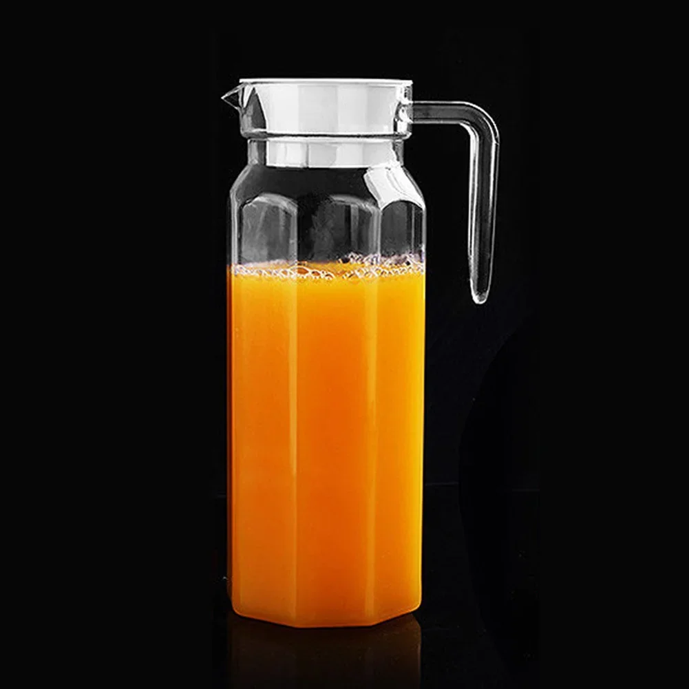Plastic Juice JUG Pitcher Transparent Bottle For Kitchen Fridge Drink Storage