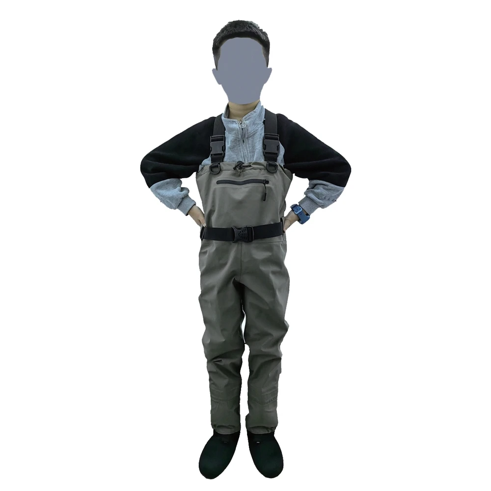 Fly fishing Children to adults waders neoprene foot for men raft hunting Quick-dry Waterproof and breathable