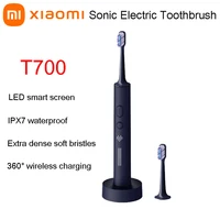 XIAOMI MIJIA T700 Sonic Electric Toothbrush Teeth Whitening Ultrasonic Vibration Oral Cleaner Brush Smart APP LED Display 1