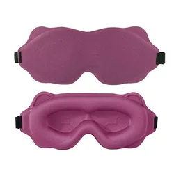 Deluxe 3D Memory Foam Sleep Mask for Ultimate Comfort and Total Light Blocking (Life - flo)