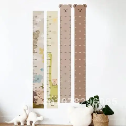 INS Canvas Baby Height Measure Ruler, Wall Stickers, Children Growth Chart, Record, Kids Room Decoration, Hanging Rulers, Photo