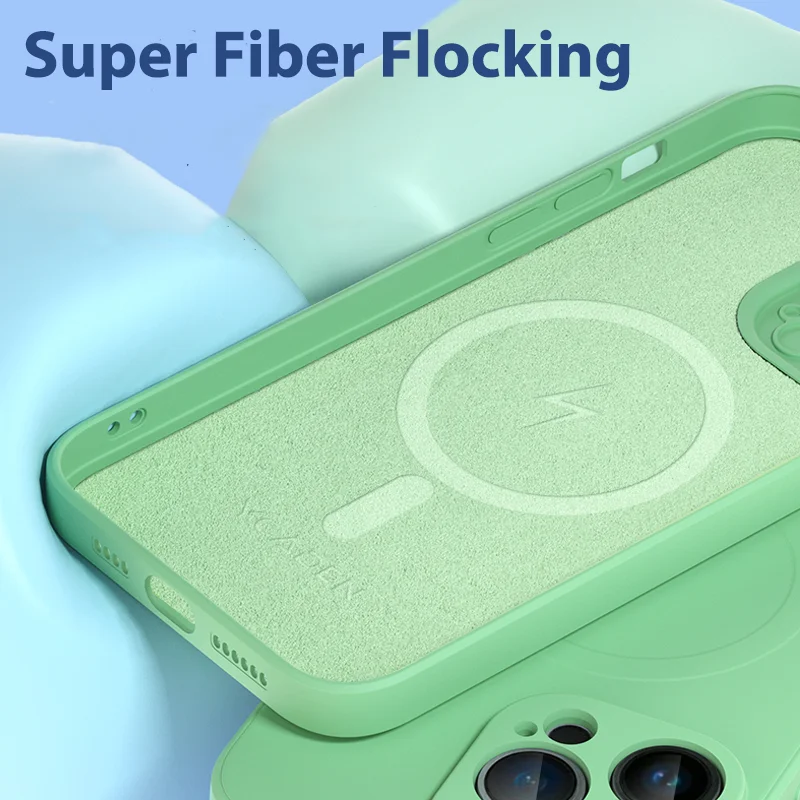 Official Liquid Silicone Magnetic Wireless Charging Case - Magsafe Compatible Cover