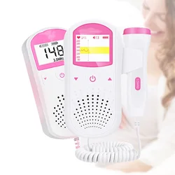 Moniteur de fréquence cardiaque fœtale Doppler pour bébé, détecteur sonore de fréquence cardiaque fœtale, affichage LCD, pas de Radiation 