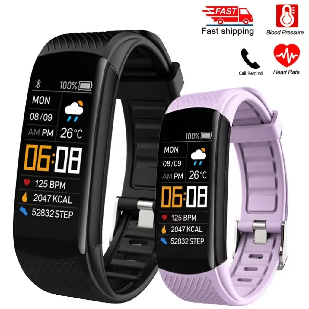 

C5S Smart Wristband Fitness Tracker Bracelet Fit Men Women Kid Smartwatch Sport Waterproof Connected Heart Rate Smart Watch Band