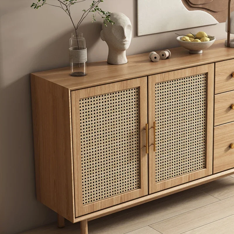 Display Shelf Sideboard Space Saving Furniture Kitchen Auxiliary Table Cabinet Showcases Modern Living Room et Credenza