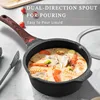 Nonstick Stockpot With Lid 4 Quart,Saucepan with Stay Cool Handle,Deep Kitchen Cooking Pot Induction Stock Pots, Dishwasher Safe 3