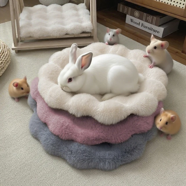 Winter Plush Cat Bed Mat Round Pet Bed for Cats Small Dogs Fleece Pet Sleeping Mat Kitten Puppy Nest Pet Cushion Cat Accessories Winter Plush Cat Bed Mat Round Pet Bed for Cats Small Dogs Fleece Pet Sleeping Mat Kitten Puppy Nest Pet Cushion Cat Accessories