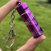 Embossed Aluminum Alloy Jar Medicine Box herb Box With Keychain Storage Tank Container Jars Smoking Accessories 5